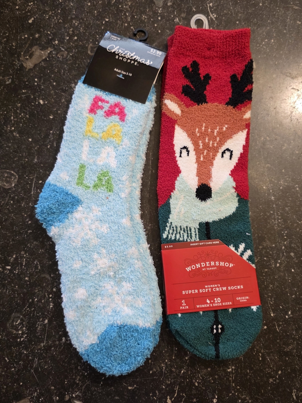2x Christmas Cozy Socks--NWT